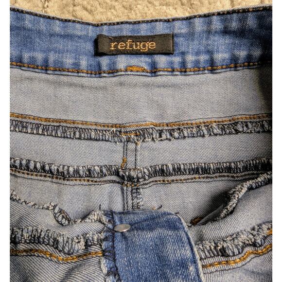 Refuge High Rise Denim Shorties Shorts WOMENS 6 Bluejean Cheeky Beach Summer - Picture 3 of 9